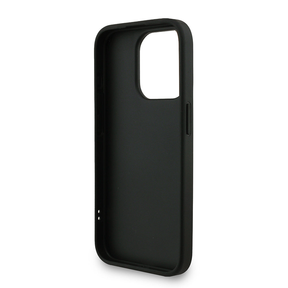 Guess iPhone 15 Pro Orjinal Lisanslı PU Deri Bilek Askı İpli Metal Büyük 4G ve Yazı Logolu Kılıf Guess iPhone 15 Pro Orjinal Lisanslı PU Deri Bilek Askı İpli Metal Büyük 4G ve Yazı Logolu Kılıf